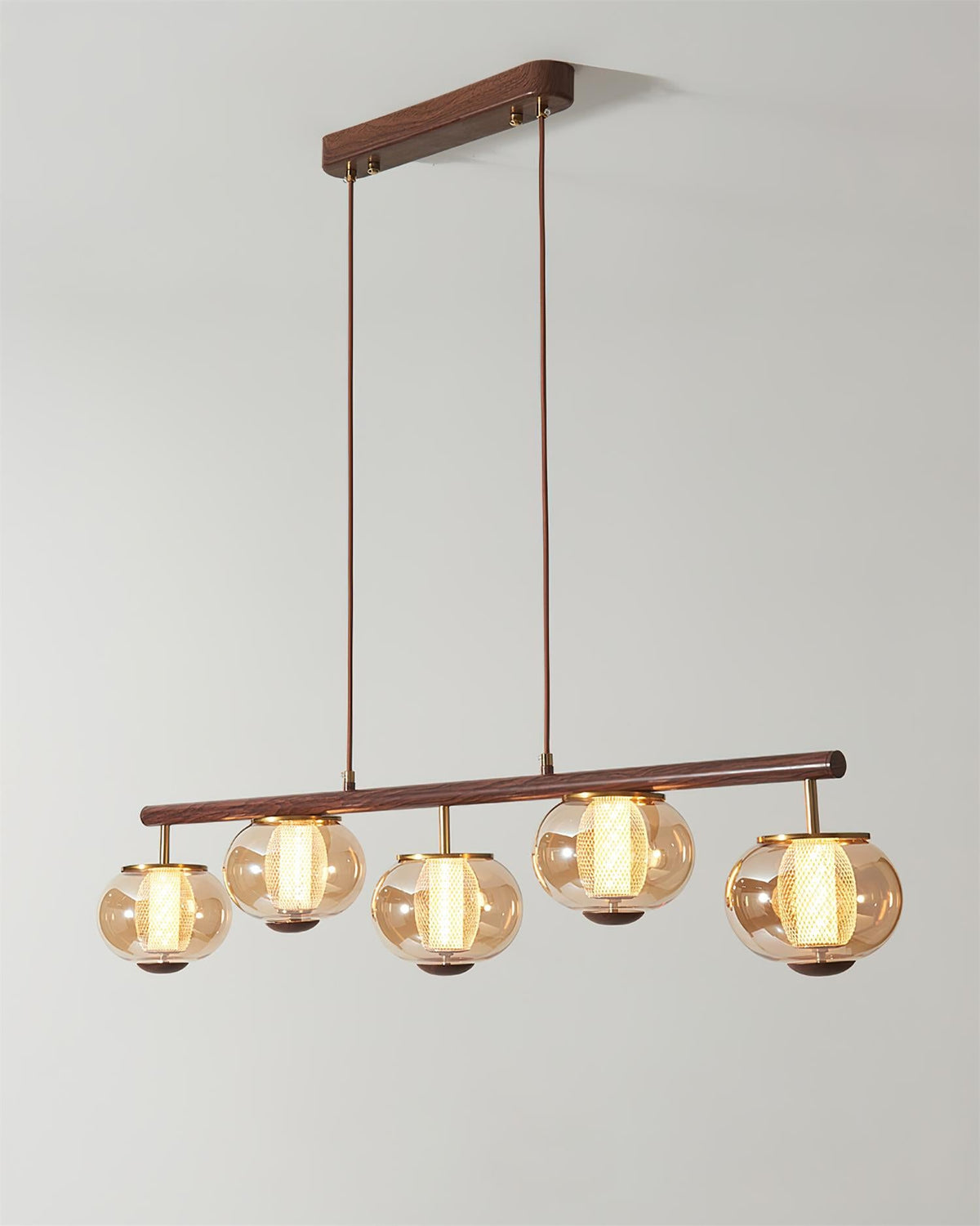 Amber Glass Chandelier — product view 8
