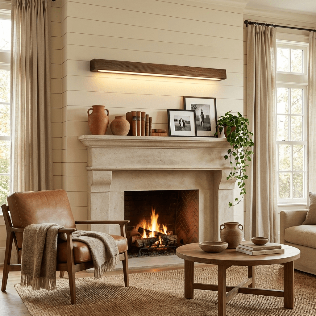 Arlo Linear Wood LED Wall Sconce