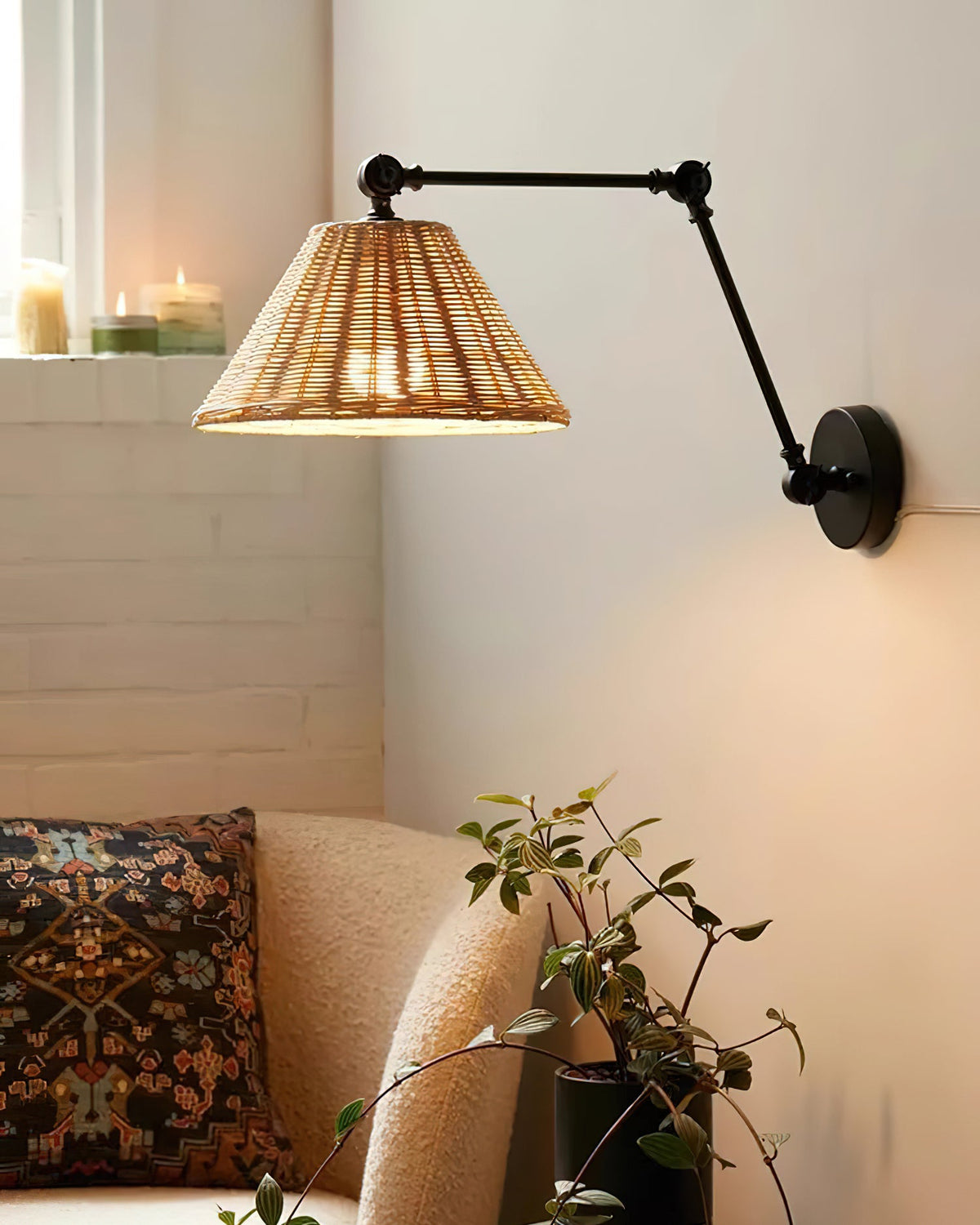 Barnes Swing Arm Metal Wall Lamp — product view 3