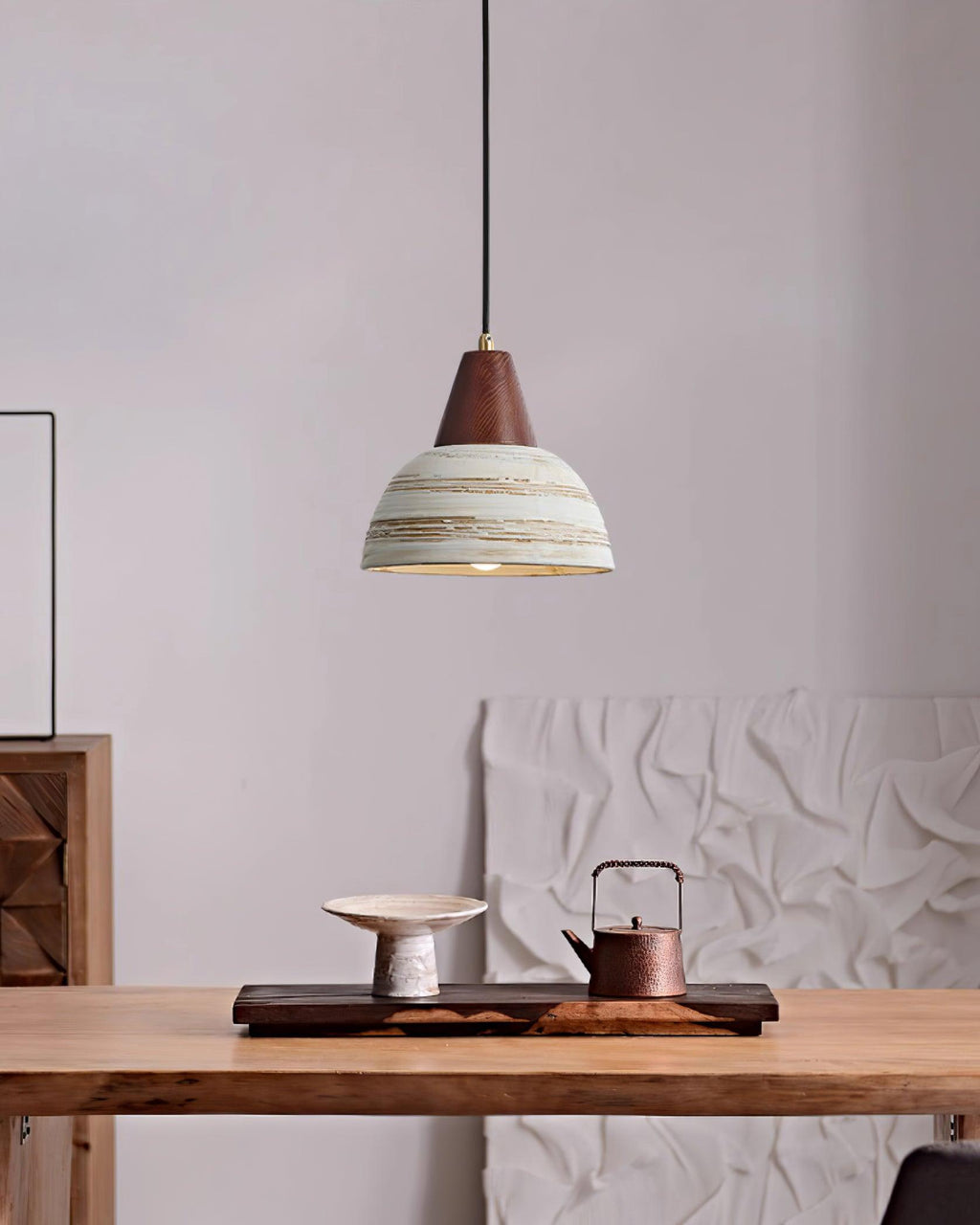 Beata Ceramics Wood Pendant Lamp — product view 10