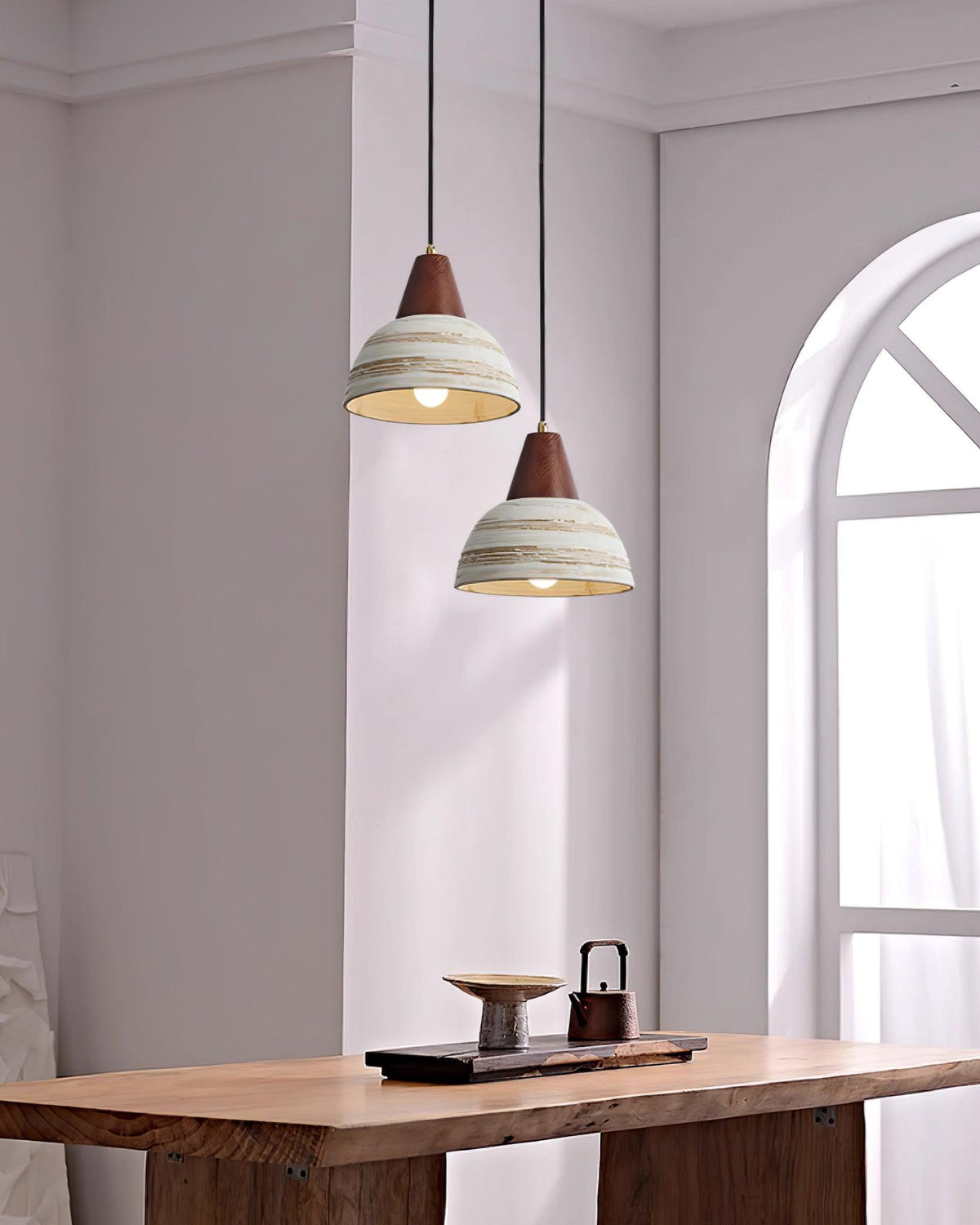 Beata Ceramics Wood Pendant Lamp — product view 11