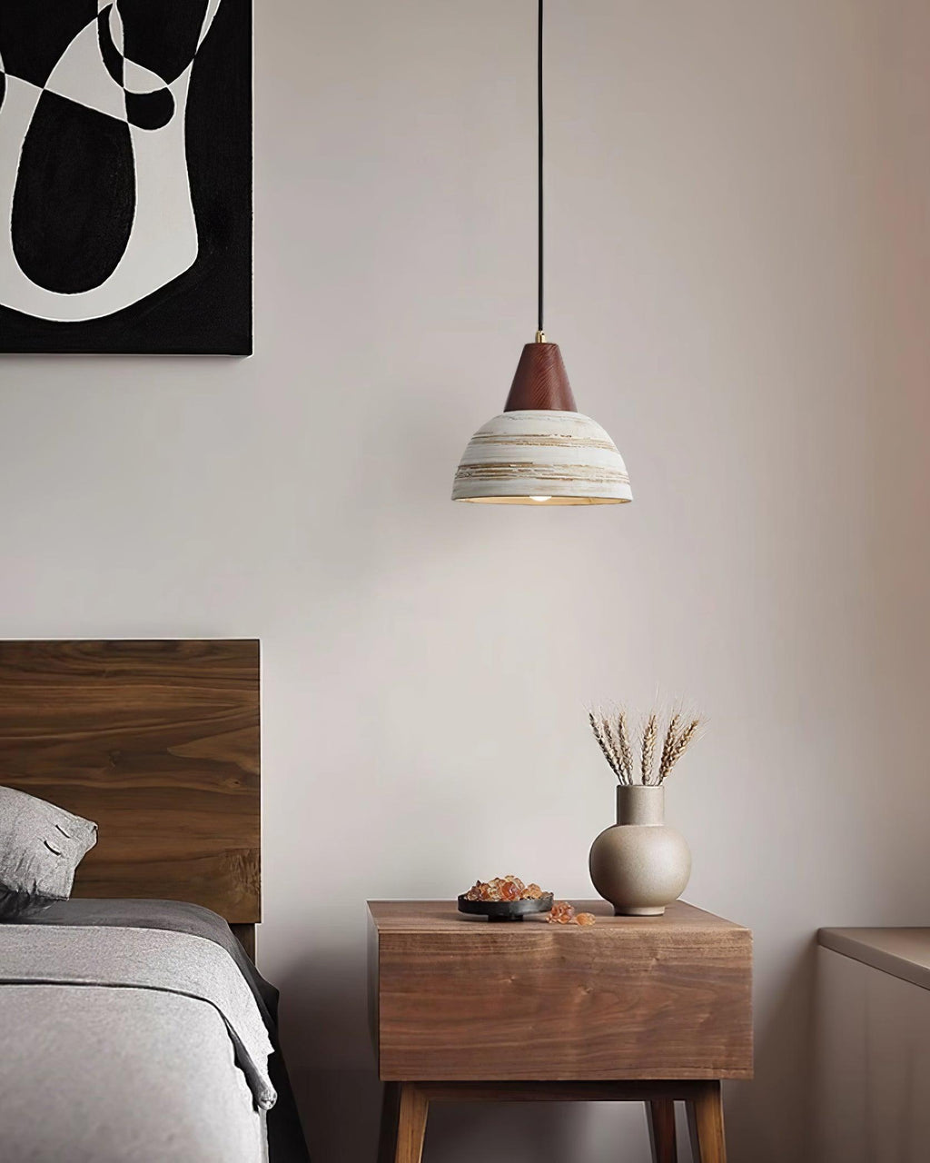 Beata Ceramics Wood Pendant Lamp — product view 12
