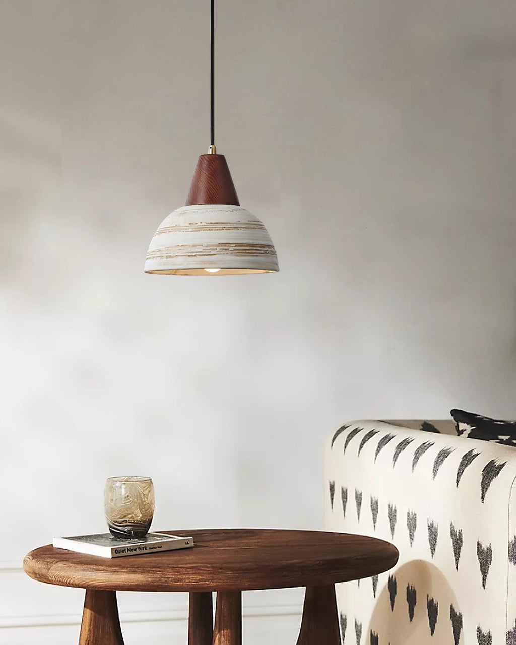 Beata Ceramics Wood Pendant Lamp — product view 13