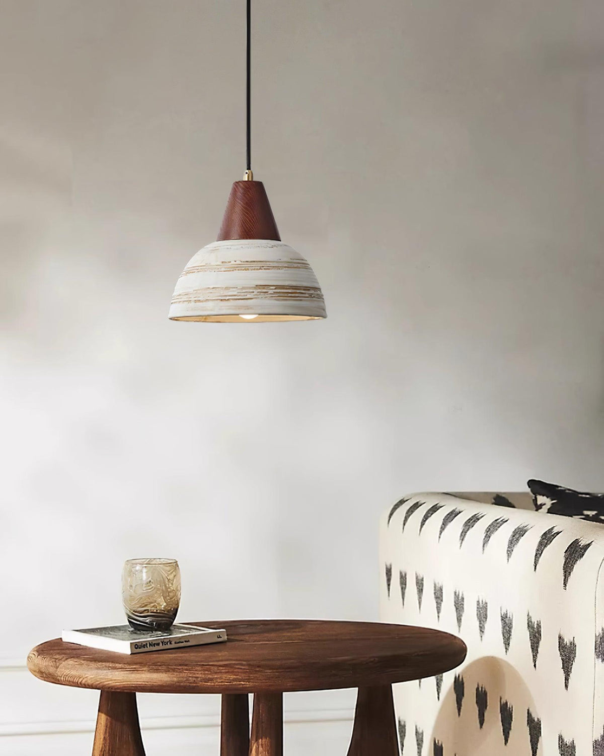 Beata Ceramics Wood Pendant Lamp — product view 13
