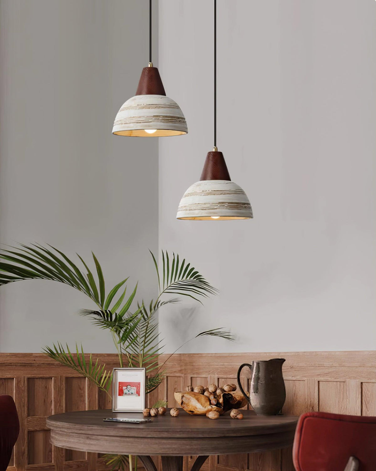 Beata Ceramics Wood Pendant Lamp — product view 17