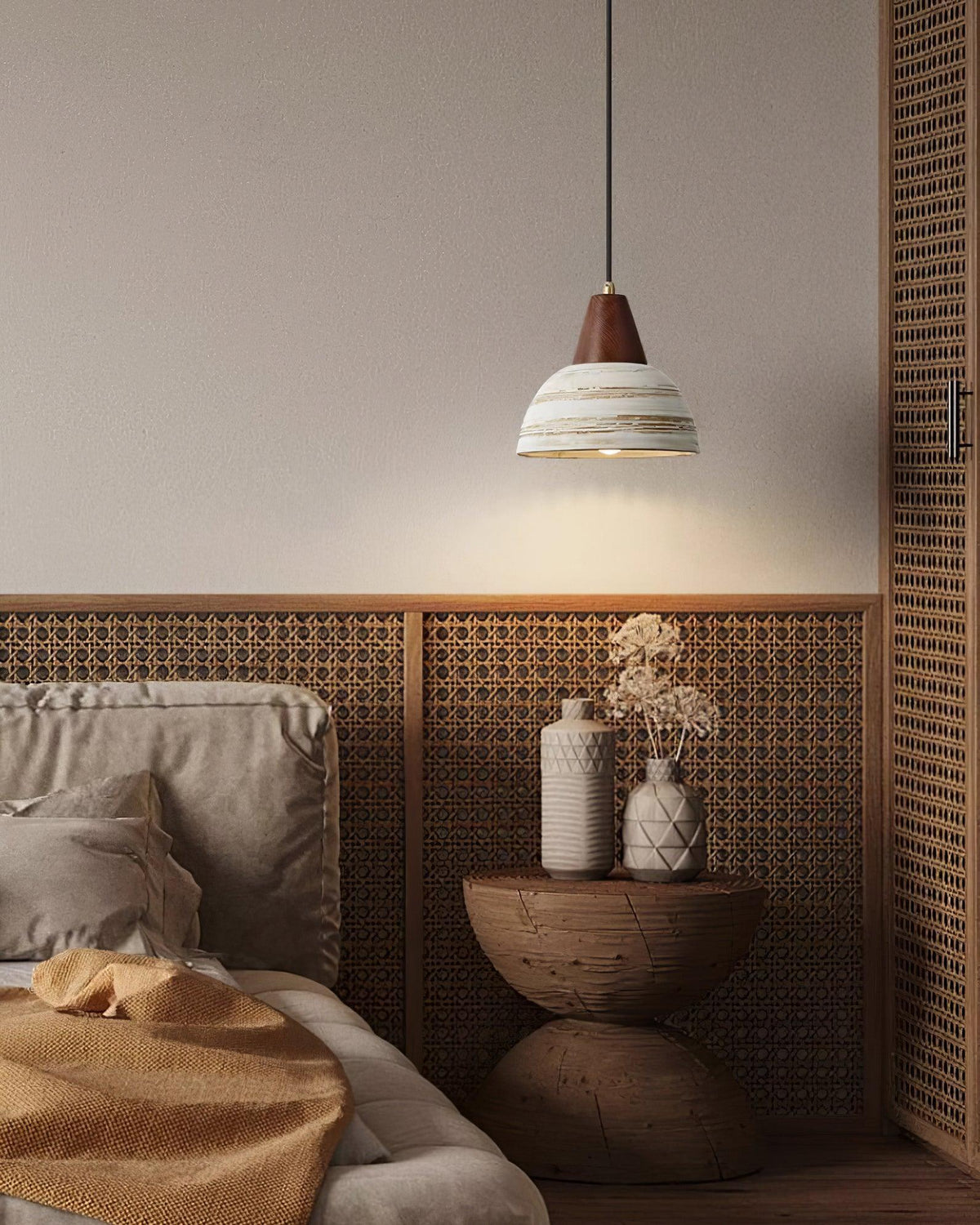 Beata Ceramics Wood Pendant Lamp — product view 18