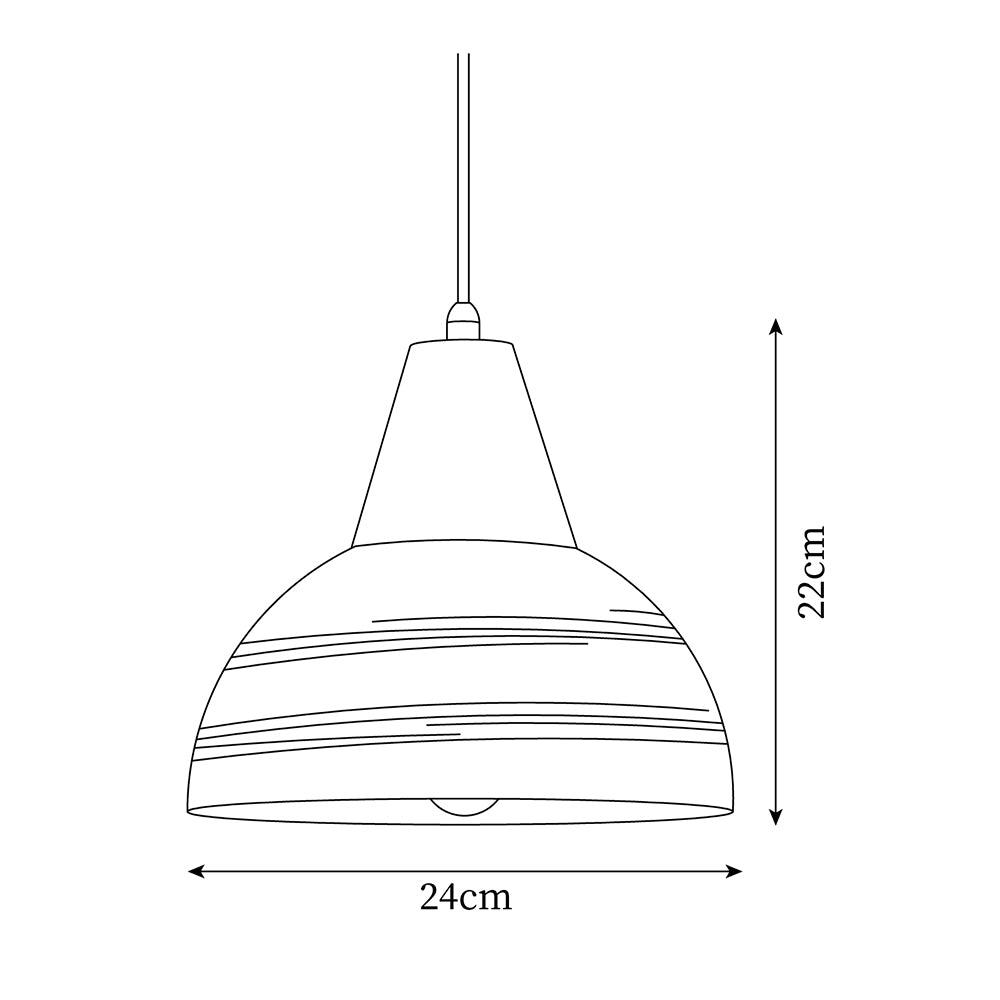 Beata Ceramics Wood Pendant Lamp — product view 5