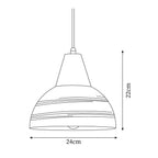 Beata Ceramics Wood Pendant Lamp — product view 5
