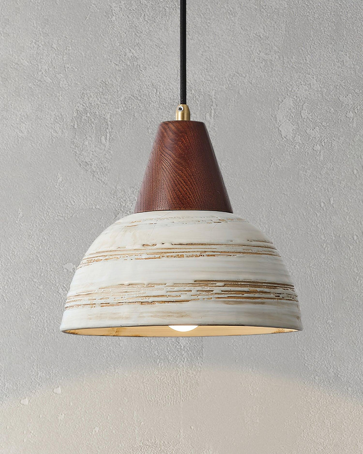 Beata Ceramics Wood Pendant Lamp — product view 4