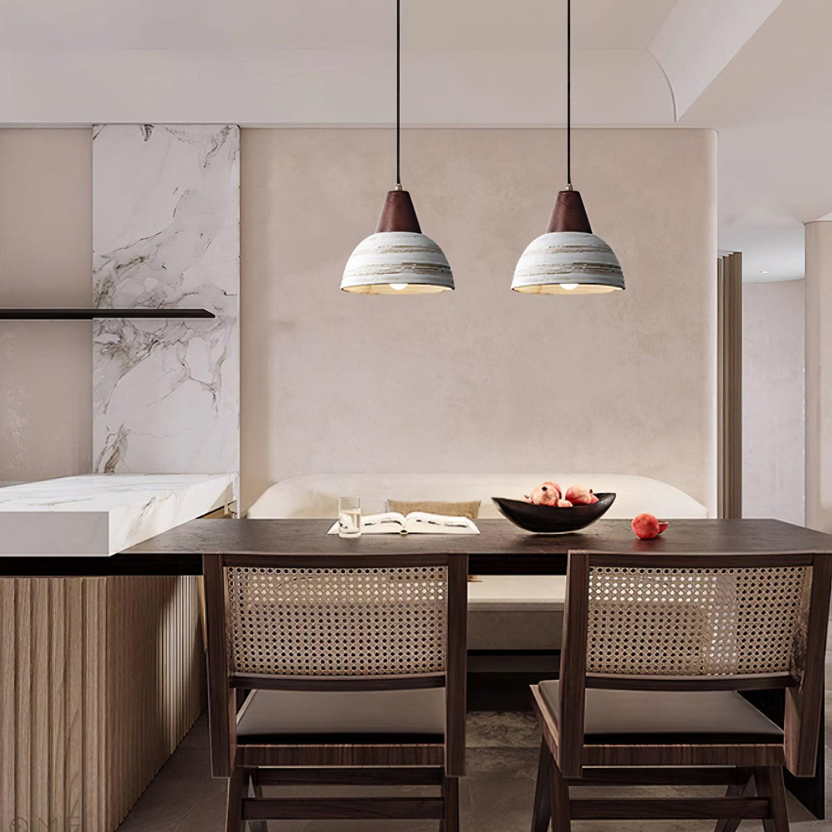Beata Ceramics Wood Pendant Lamp — product view 6