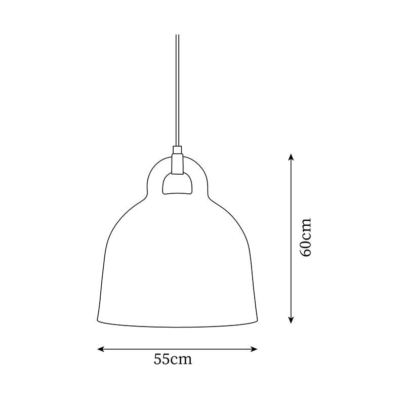 Bell Metal Pendant Light — product view 5