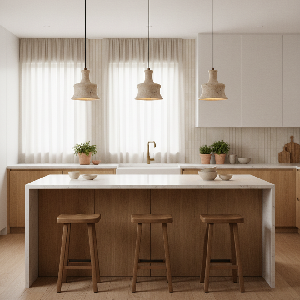Bellaro Travertine Pendant Lamp — product view 19