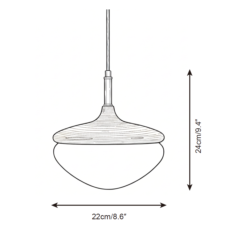 Belora Glass Pendant Lamp — product view 9