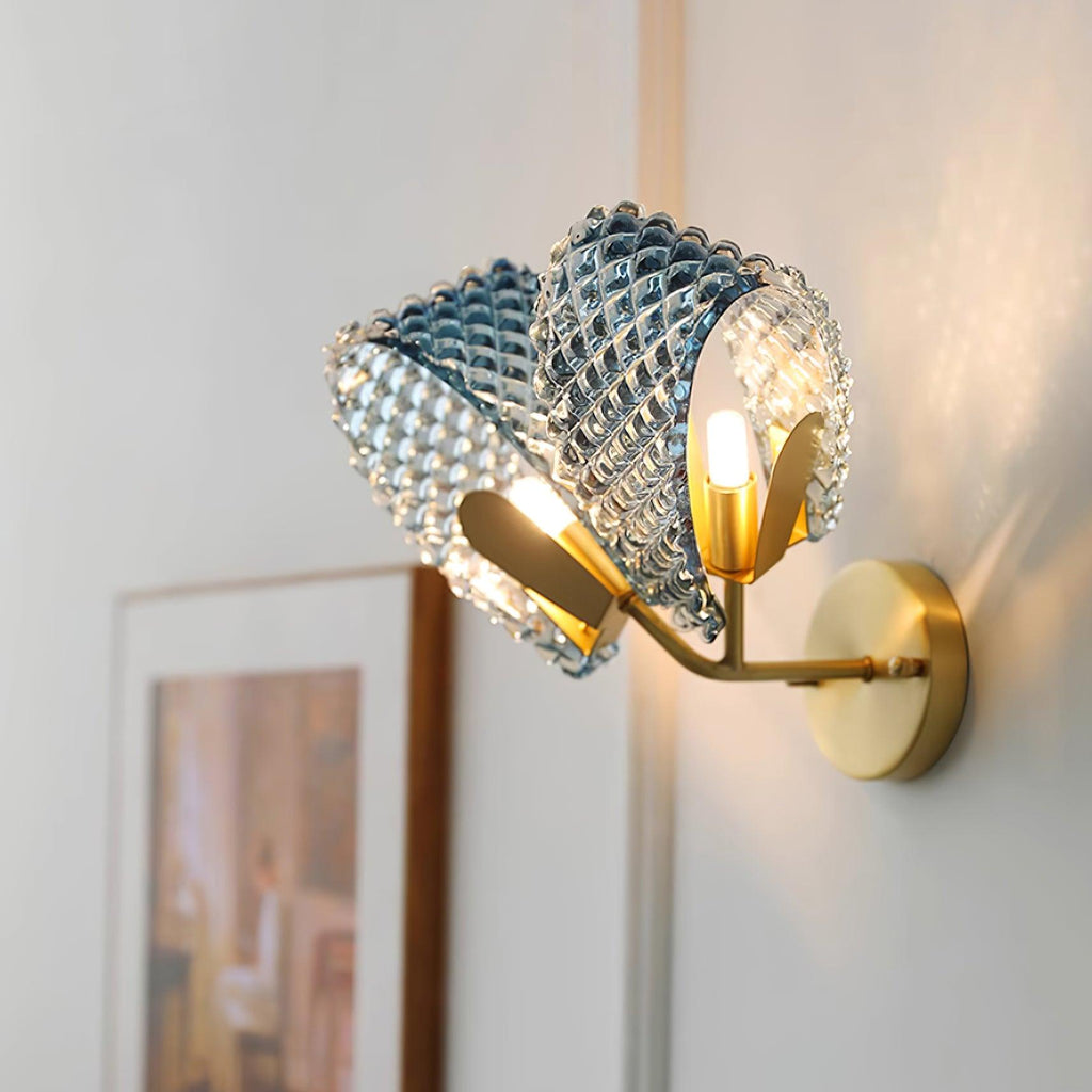 Blue Ribbon Glass Wall Lamp — product view 2