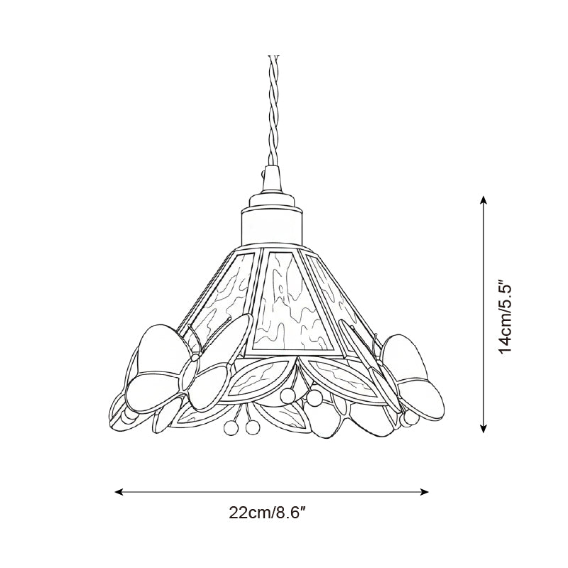 Butterfly Jewel Glass Pendant Lamp — product view 5
