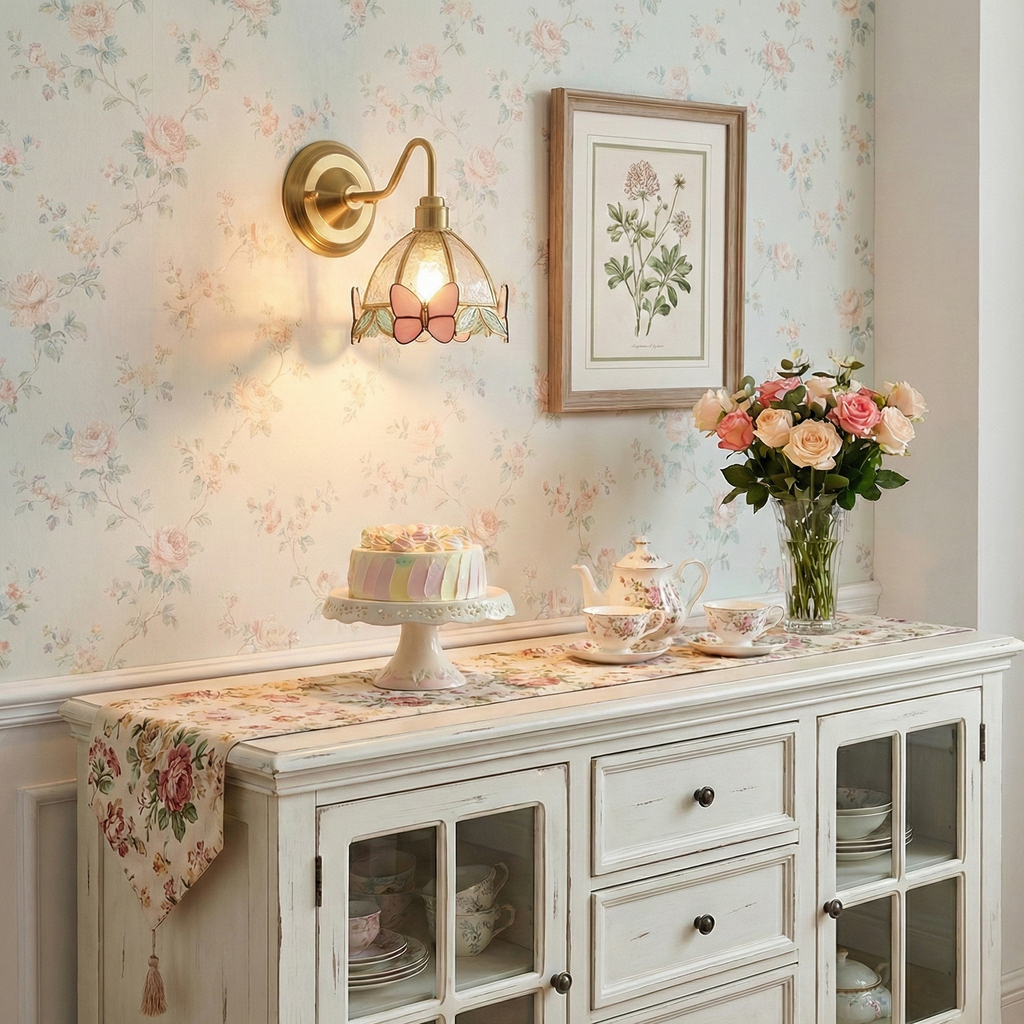 Butterfly Jewel Glass Wall Lamp — product view 8