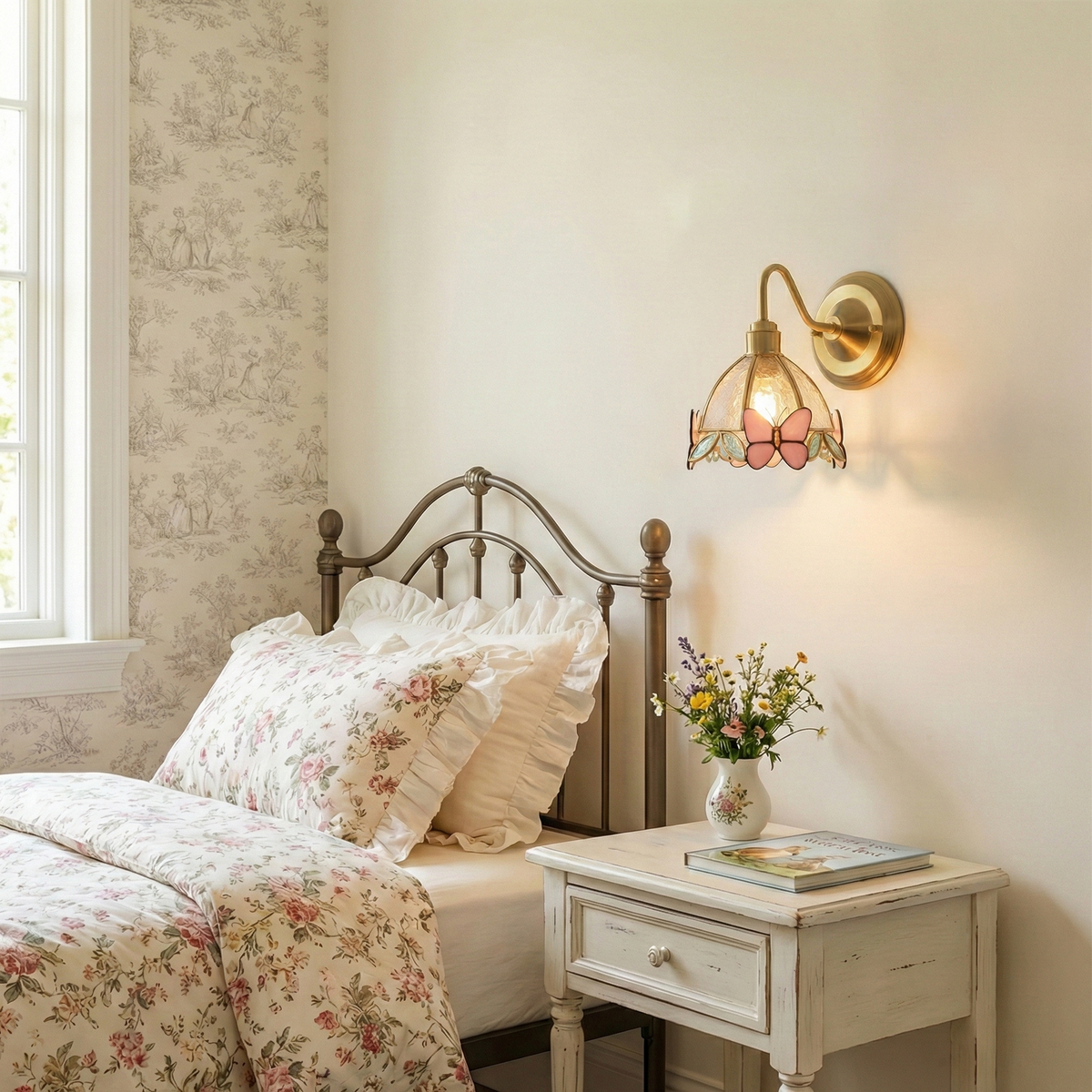 Butterfly Jewel Glass Wall Lamp — product view 9