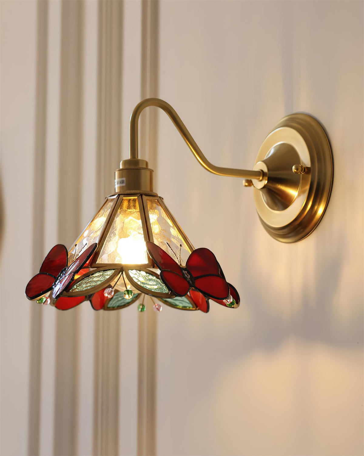 Butterfly Jewel Glass Wall Lamp — product view 4