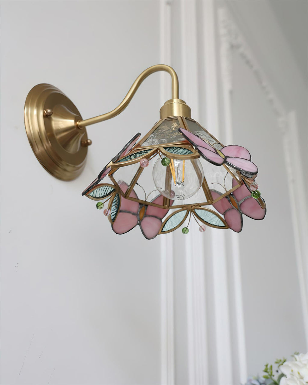 Butterfly Jewel Glass Wall Lamp — product view 16