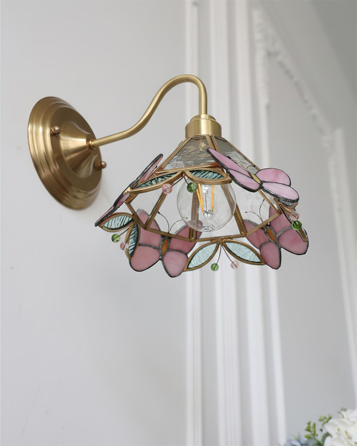 Butterfly Jewel Glass Wall Lamp — product view 16