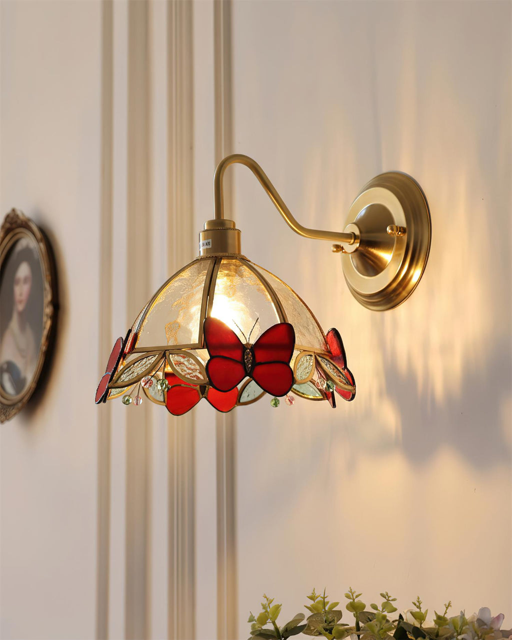 Butterfly Jewel Glass Wall Lamp — product view 20