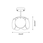 Caelina Glass Ceiling Light — product view 5