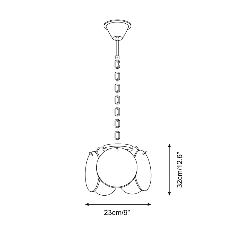 Caelina Glass Pendant Lamp — product view 5