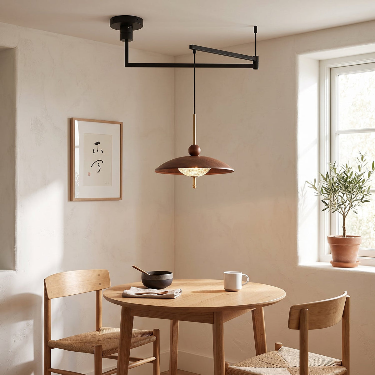 Calviro Swing Arm Metal Pendant Lamp — product view 8