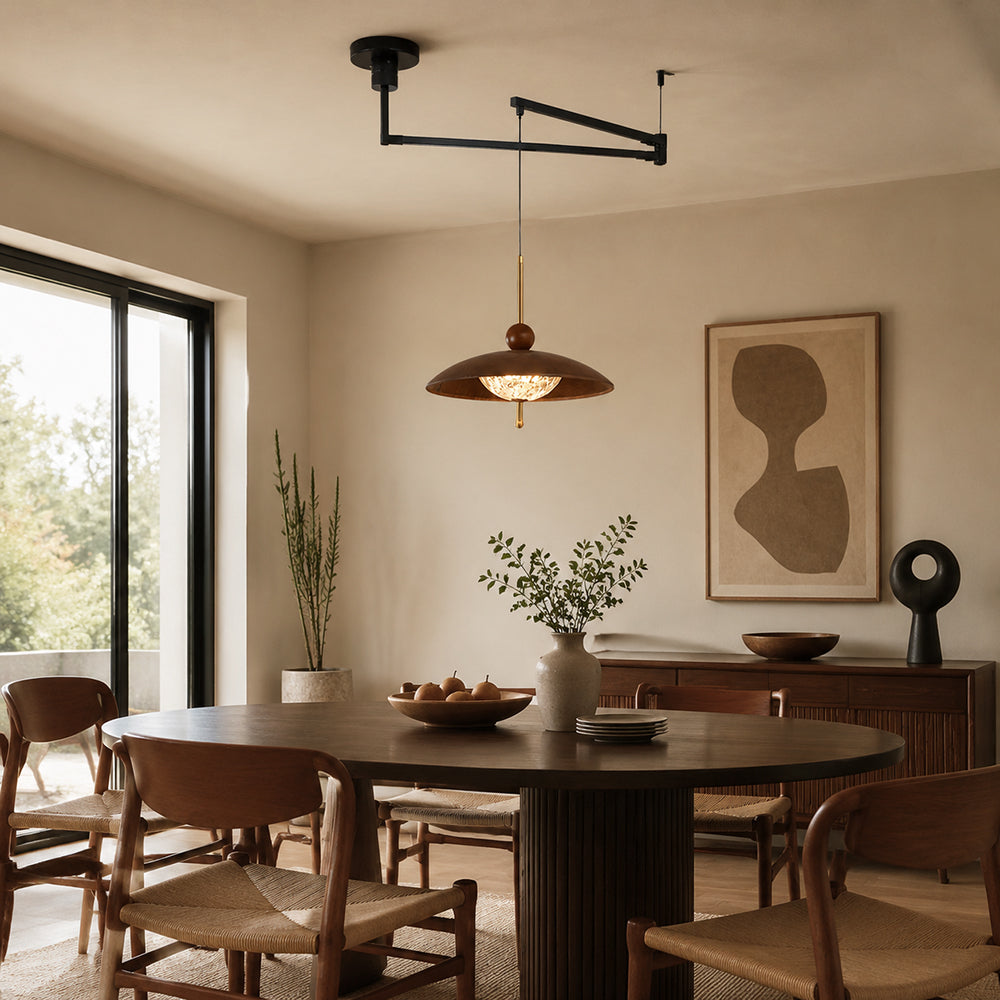Calviro Swing Arm Metal Pendant Lamp — product view 9