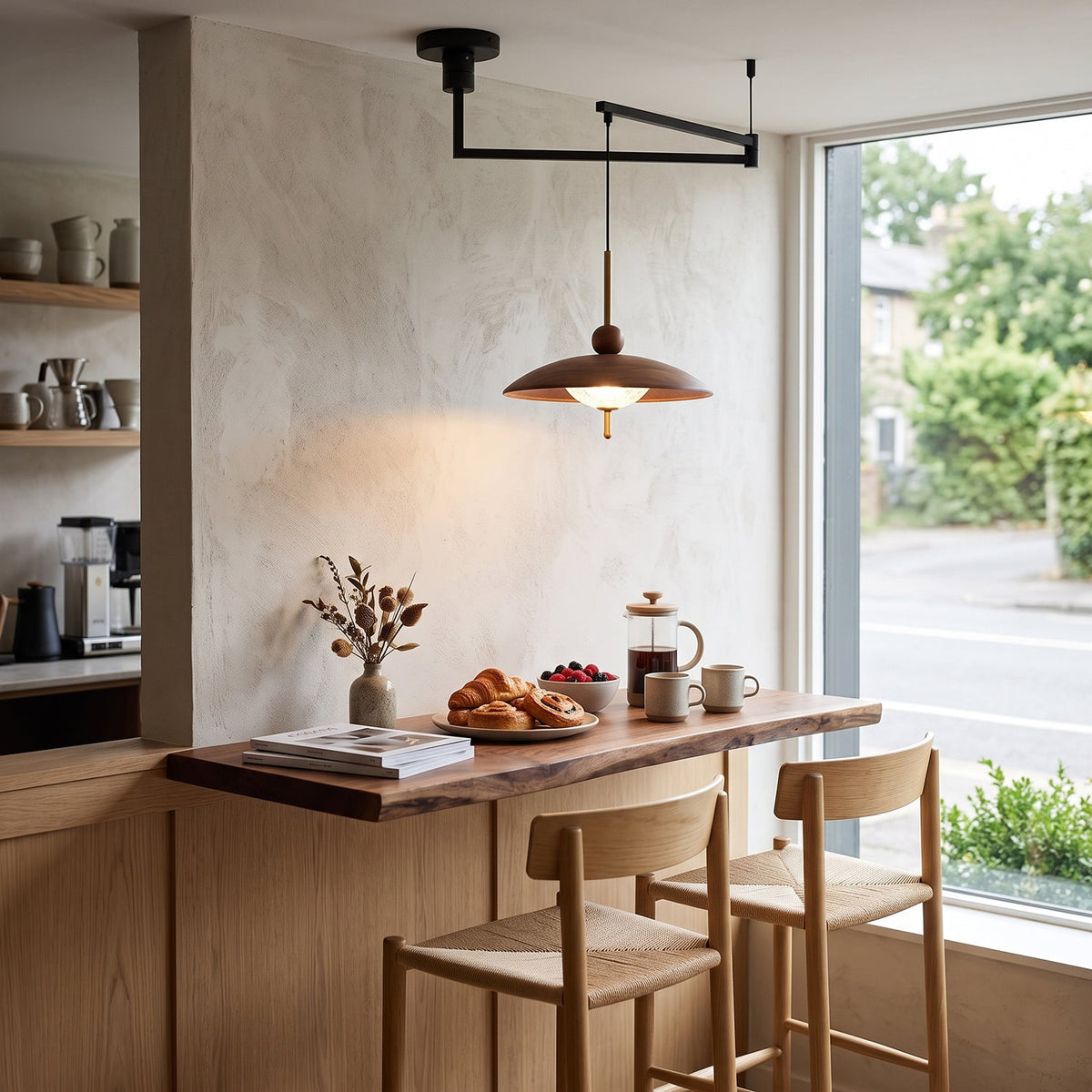 Calviro Swing Arm Metal Pendant Lamp — product view 12