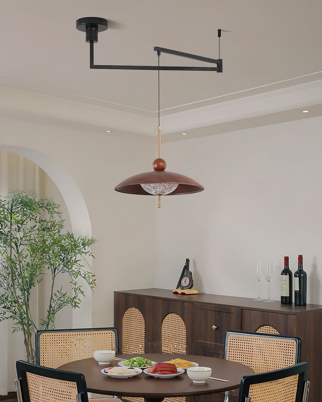 Calviro Swing Arm Metal Pendant Lamp — product view 6