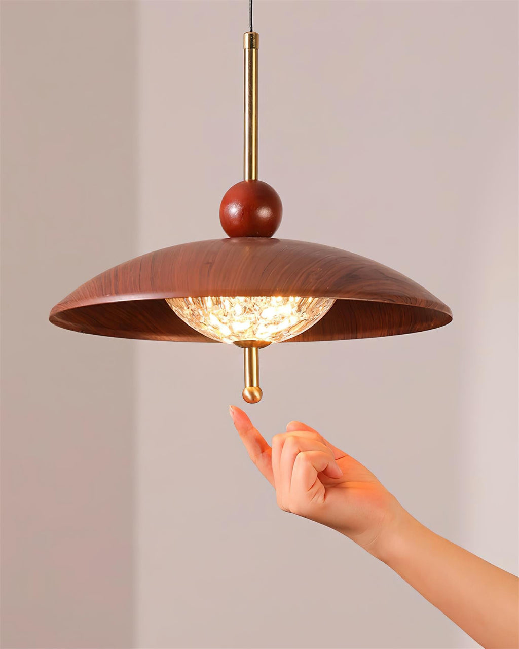 Calviro Swing Arm Metal Pendant Lamp — product view 4