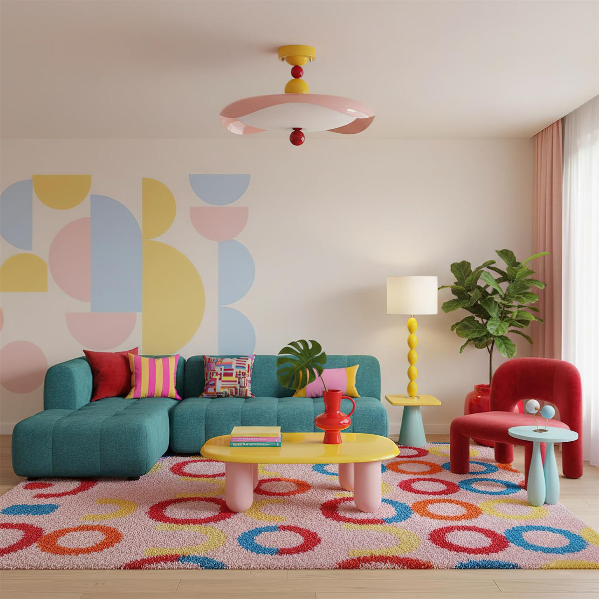 Candy Pop Metal Ceiling Lamp — product view 9