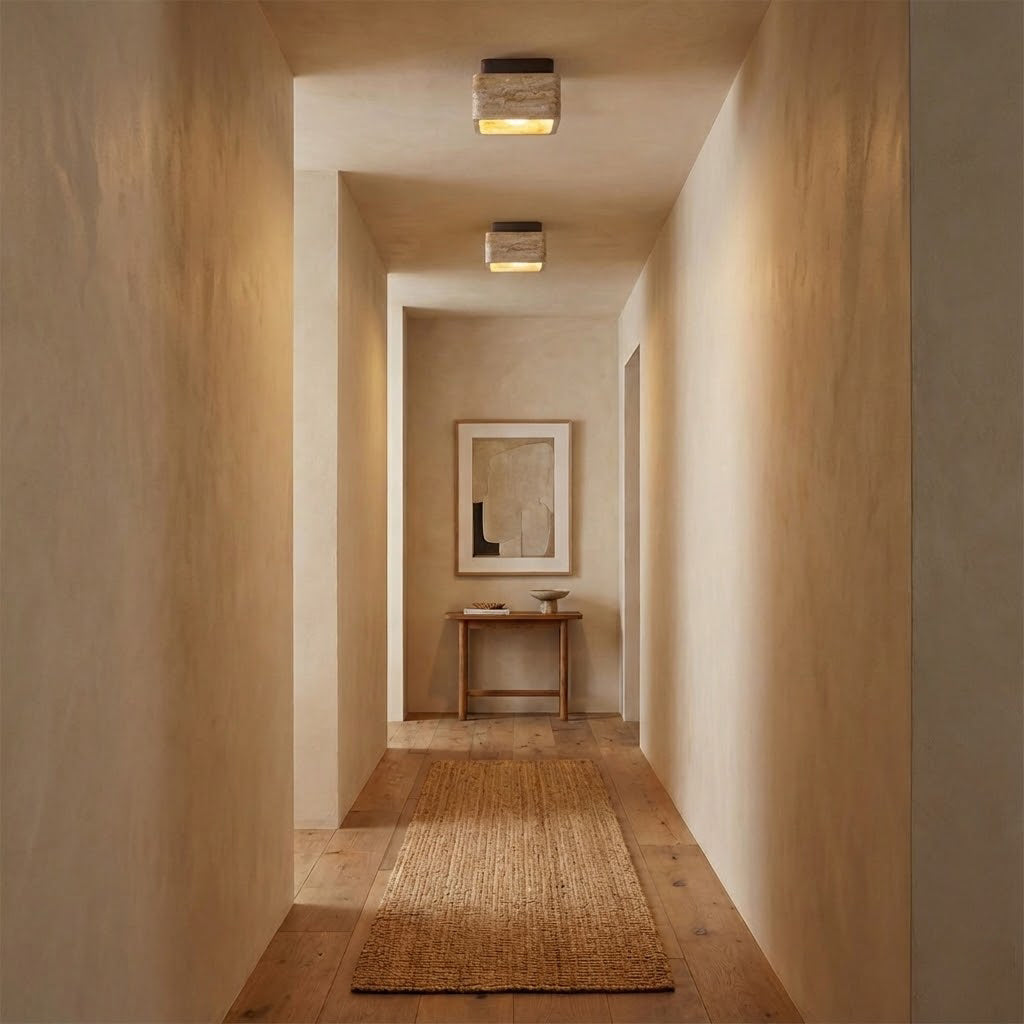 Carso Travertine Ceiling Light — product view 6