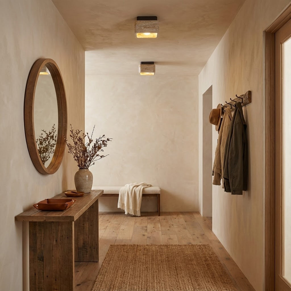 Carso Travertine Ceiling Light — product view 7