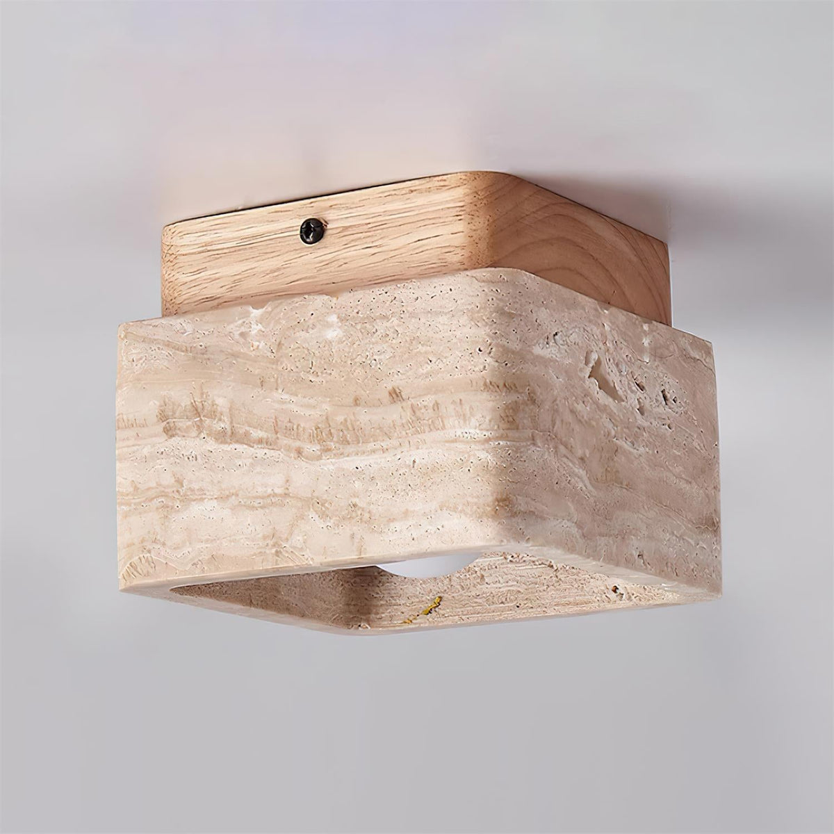 Carso Travertine Ceiling Light — product view 17