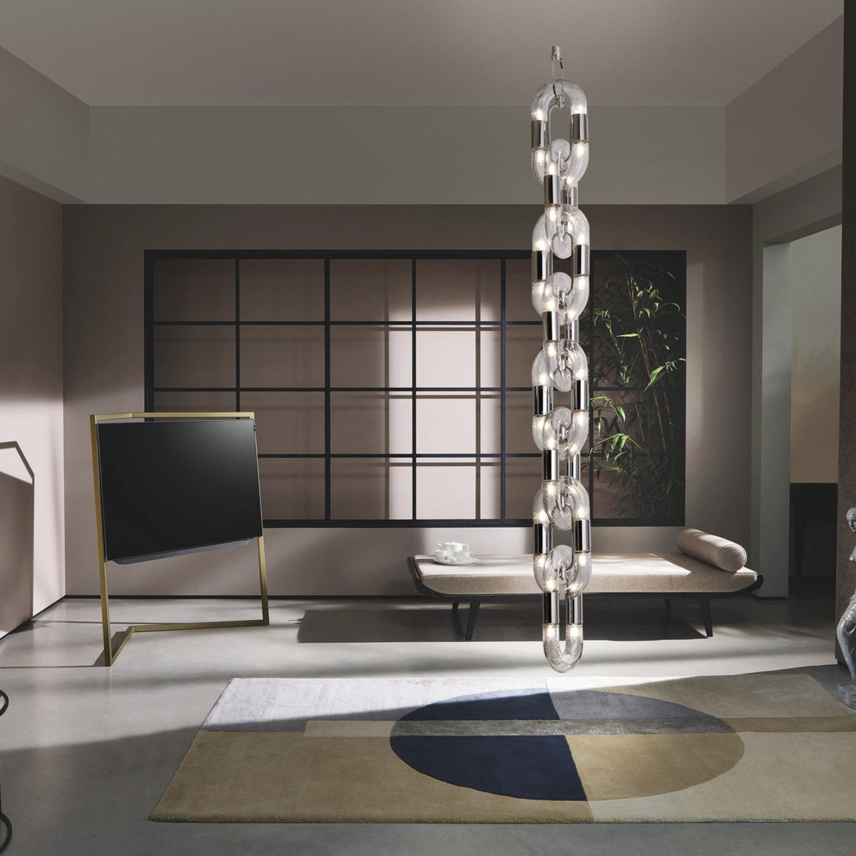 Catena Chain Acrylic Pendant Lamp — product view 2