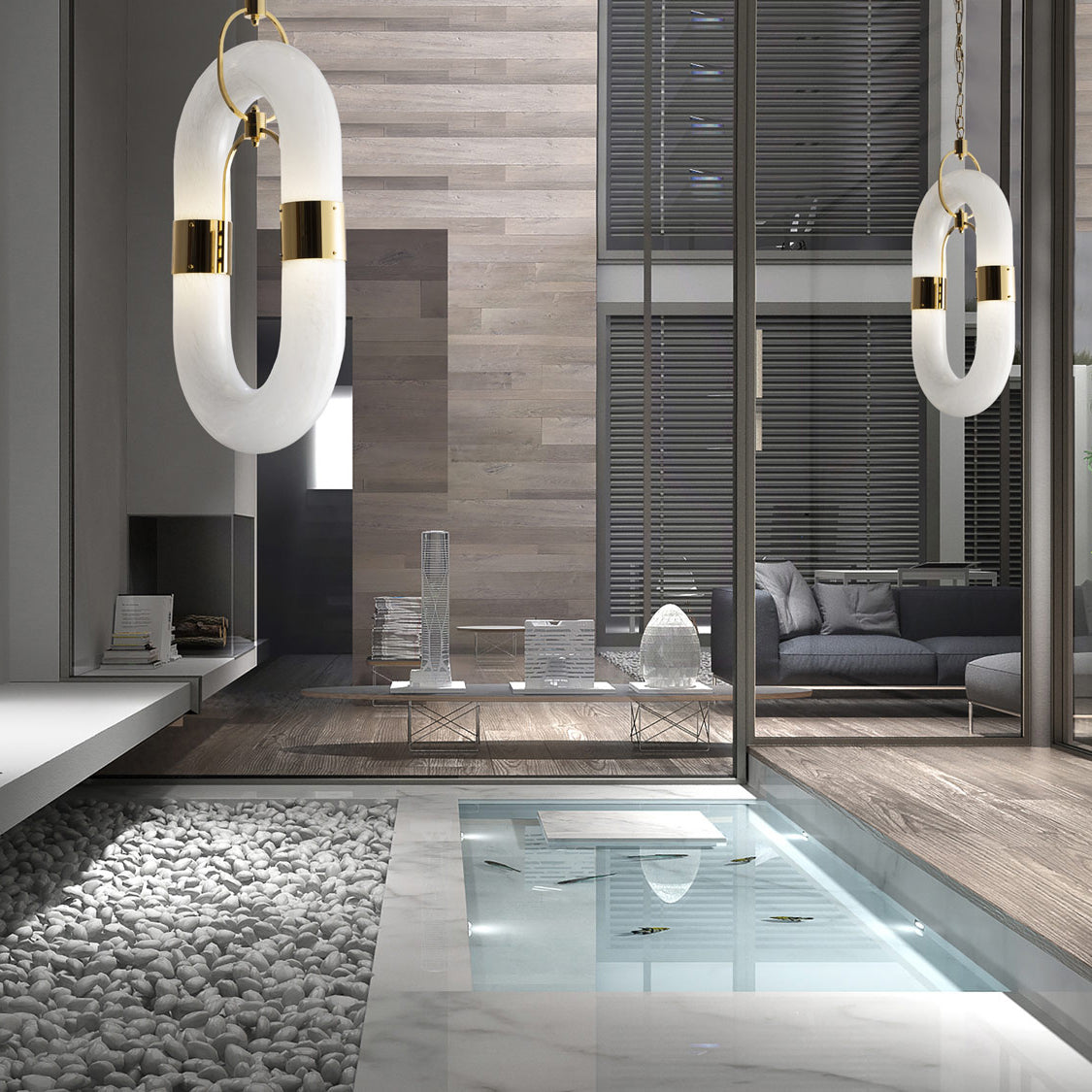 Catena Chain Acrylic Pendant Lamp — product view 12
