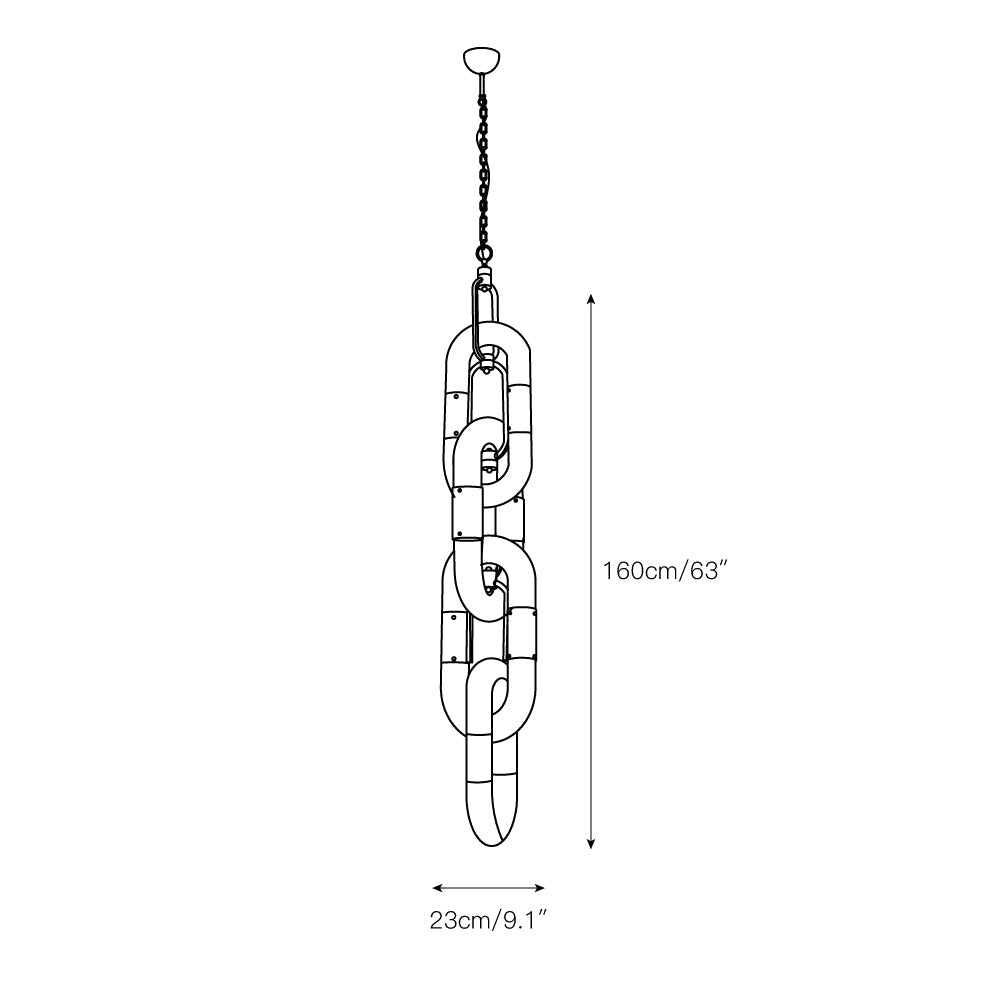 Catena Chain Acrylic Pendant Lamp — product view 8
