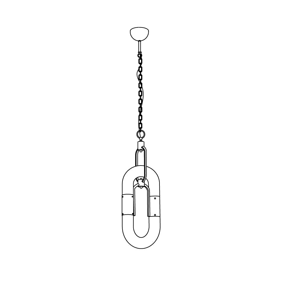 Catena Chain Acrylic Pendant Lamp — product view 34