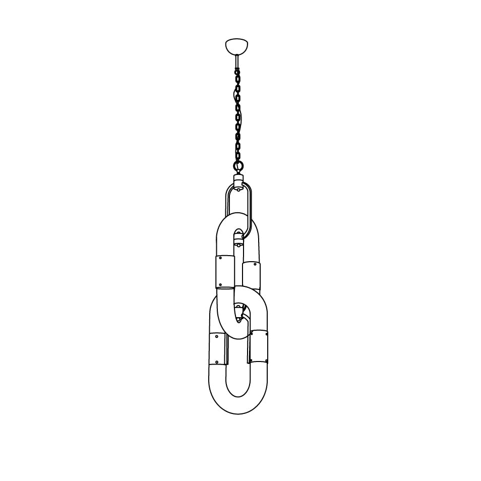 Catena Chain Acrylic Pendant Lamp — product view 35