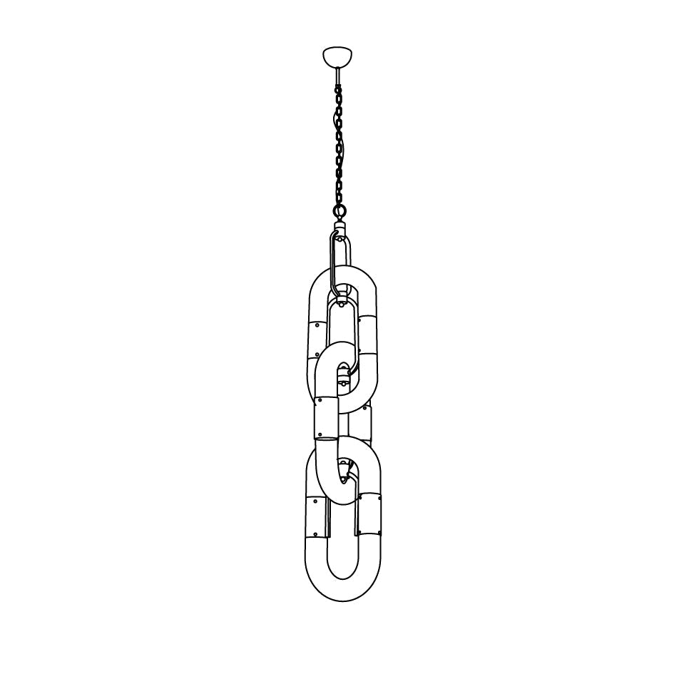 Catena Chain Acrylic Pendant Lamp — product view 36