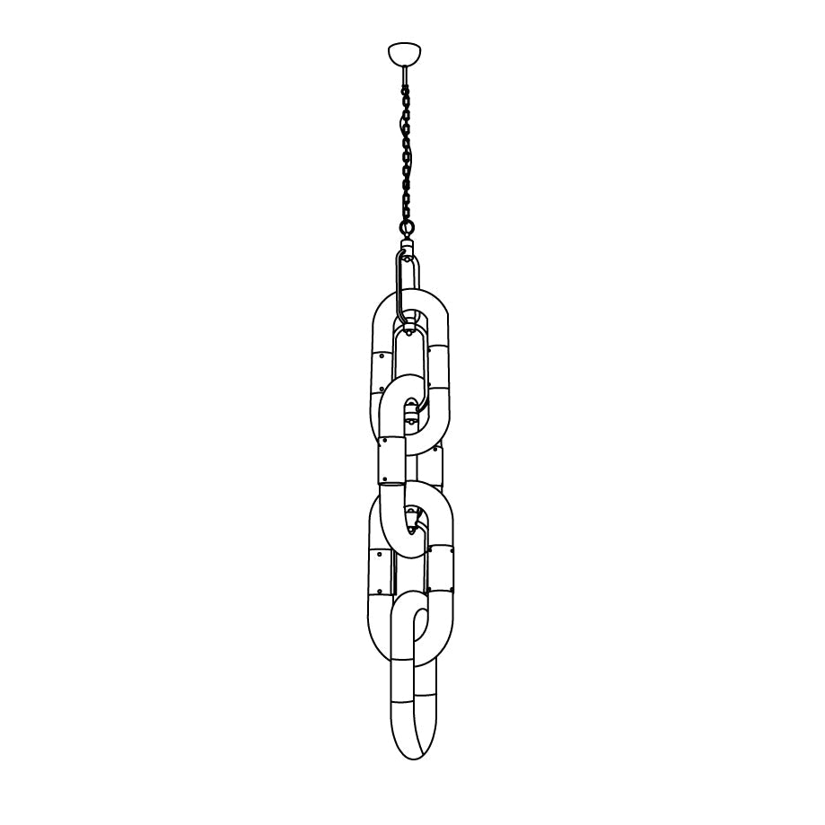 Catena Chain Acrylic Pendant Lamp — product view 37