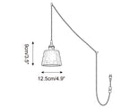Cavitt Glass Plug In Pendant Light — product detail 12