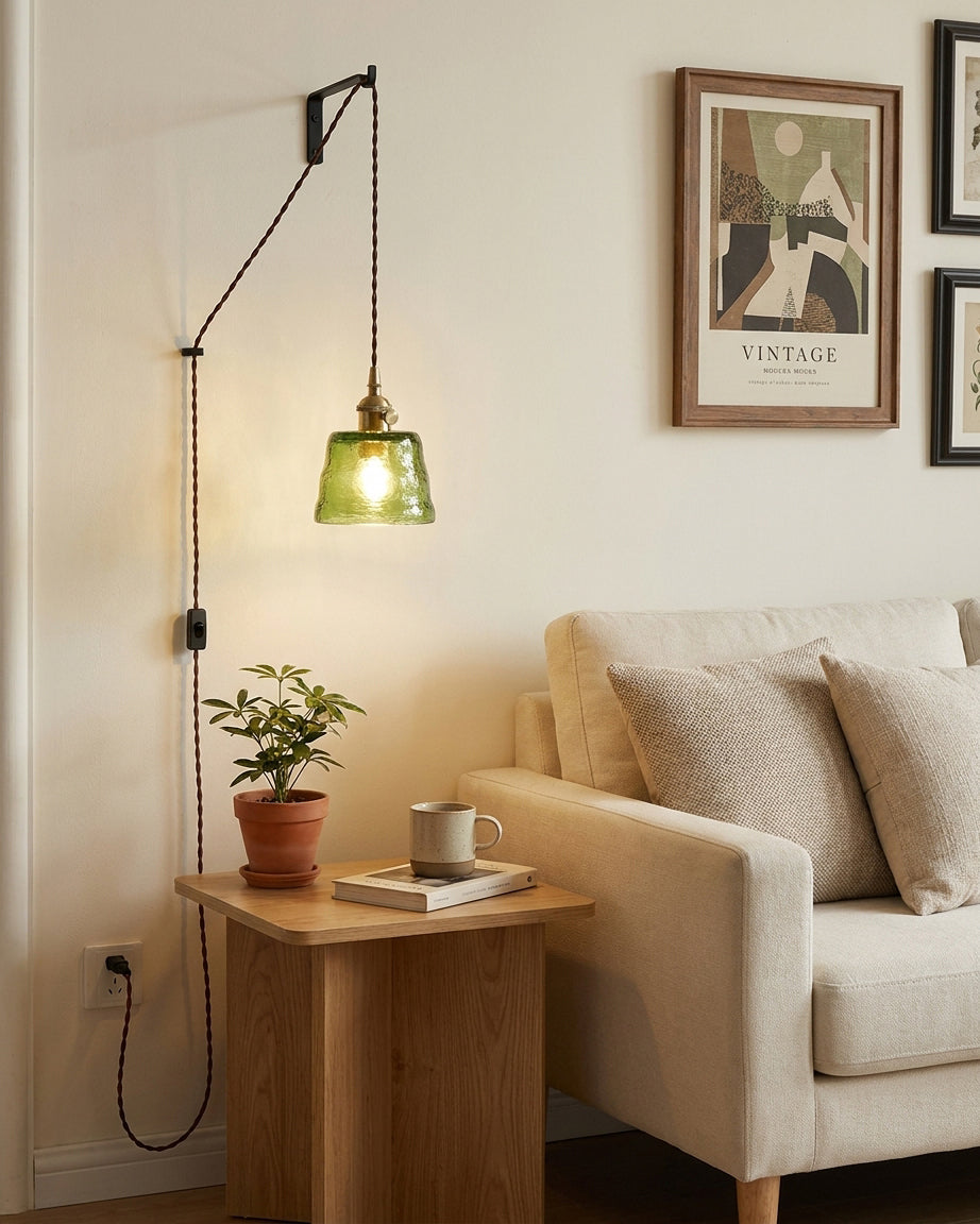 Cavitt Glass Plug In Pendant Light — product view 4