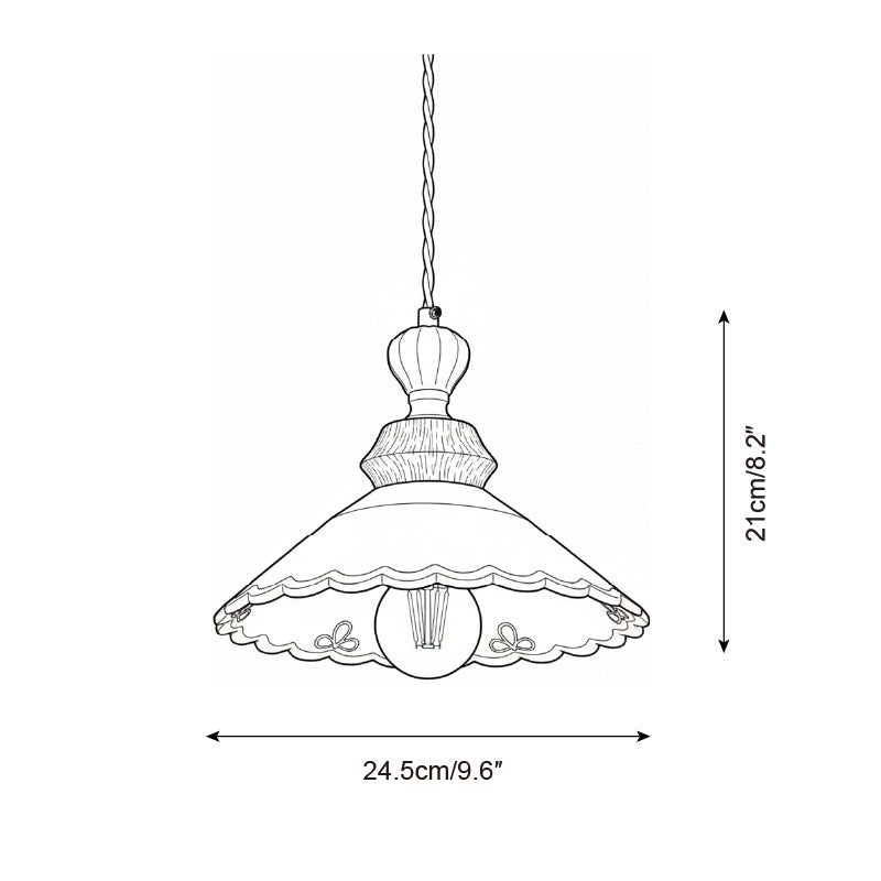 Celine Wood Pendant Lamp — product view 4