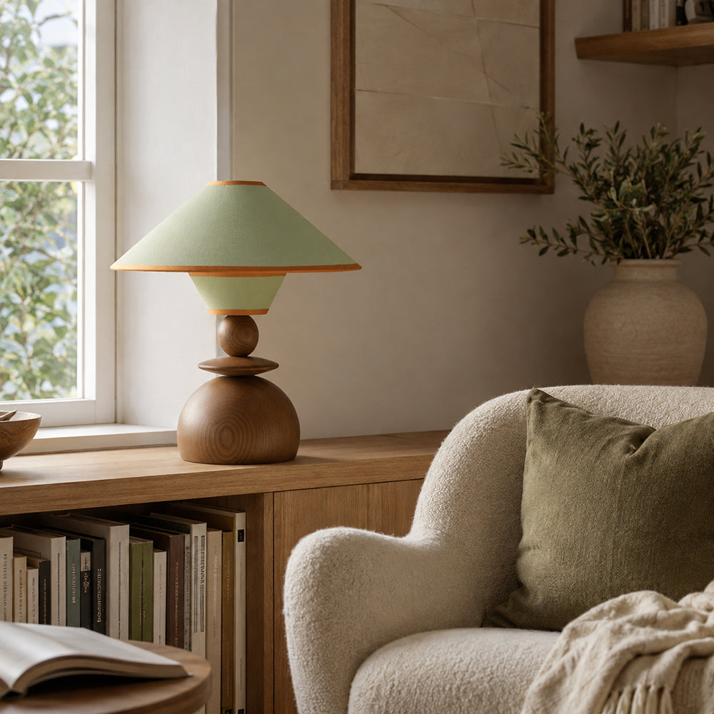 Citrus Dome Wood Table Lamp — product view 9