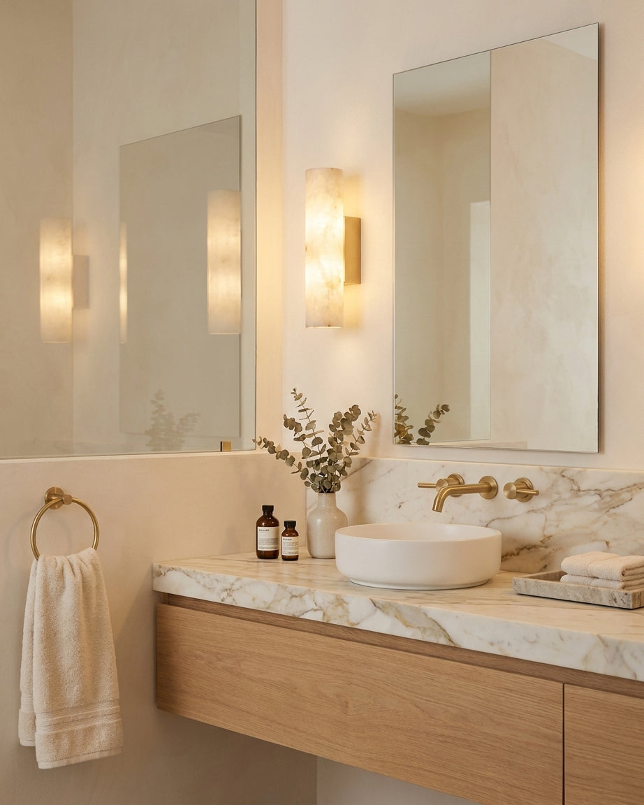 Cluster Alabaster Wall Sconce — product view 4