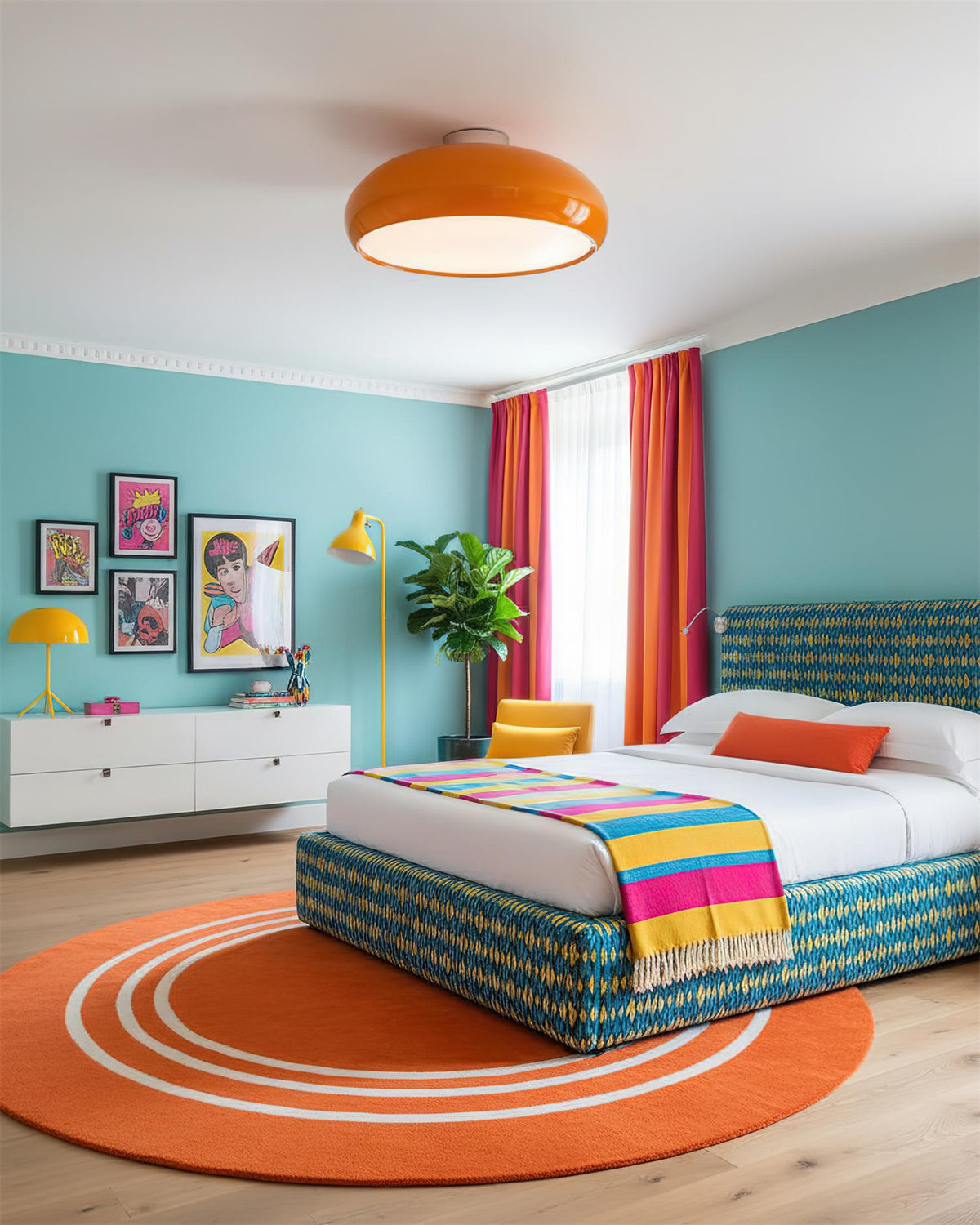 Clementine Metal Ceiling Lamp — product view 4