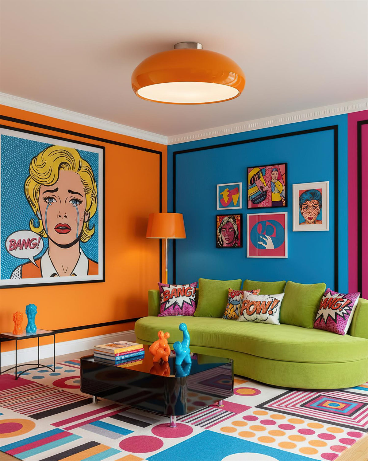 Clementine Metal Ceiling Lamp — product view 8